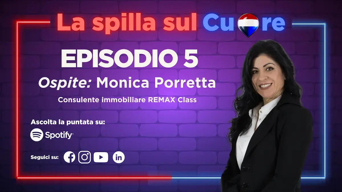 Podcast REMAX Italia: La spilla sul cuore. Intervista a Monica Porretta agente immobiliare REMAX class